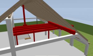 Planung Dachstuhl Satteldach mit Gaube 