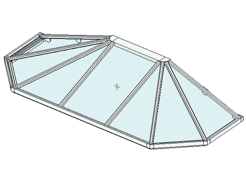 Aluminiumvordach Athen2 schematisch