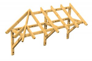 Holzvordach Sonderkonstruktion konstruktive Hölzer