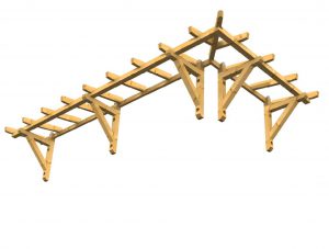 Eck Vordach konstruktive Hoelzer
