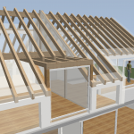 Planung Dachstuhl Satteldach mit Gaube