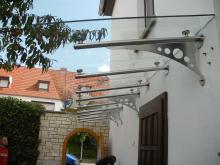 Edelstahlvordach Madrid