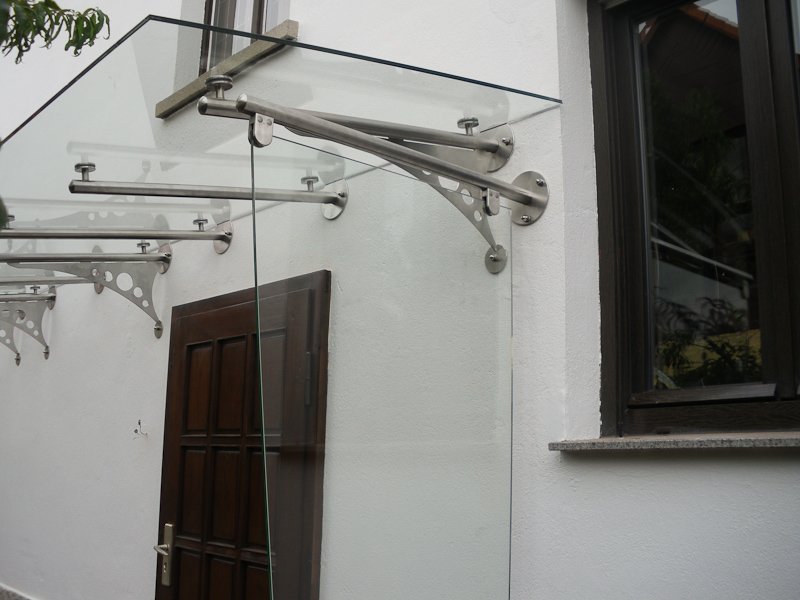 Edelstahlvordach Madrid
