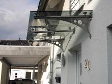 Edelstahlvordach Madrid