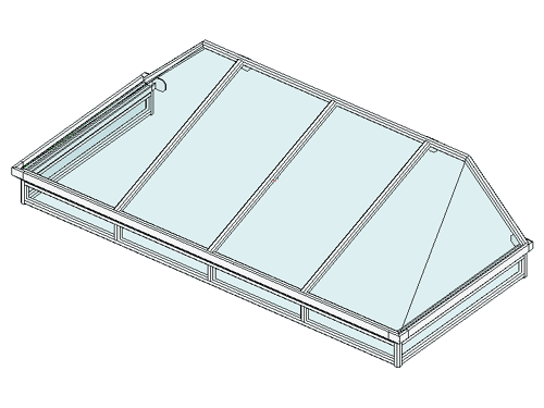 Aluminiumvordach Amsterdam2 schematisch