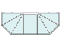 Aluminiumvordach Athen 2