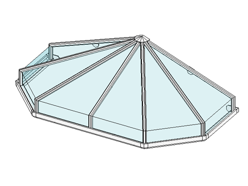 Aluminiumvordach Berlin3 schematisch
