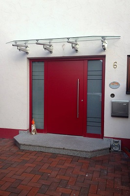 Edelstahlvordach in Hagenbüchach 2