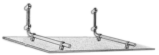 Edelstahlvordach Kiel schematisch
