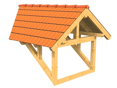Satteldachgaube eingedeckt