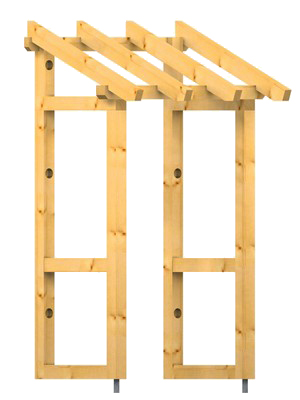 Holzvordach Pfälzerwald 22°