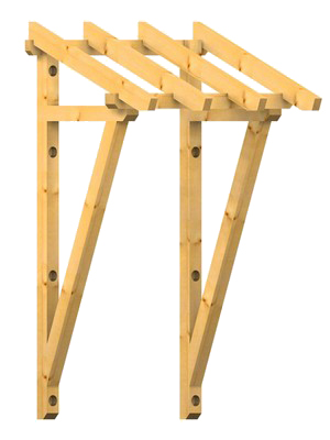 Holzvordach Pfälzerwald 22°