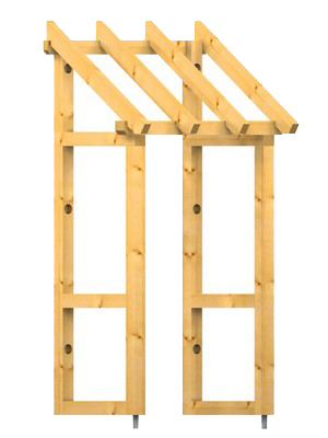 Holzvordach Pfälzerwald 34°