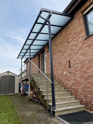 Terrassendach Elegant-Line als Eingangsüberdachung in Groß-Zimmern 3