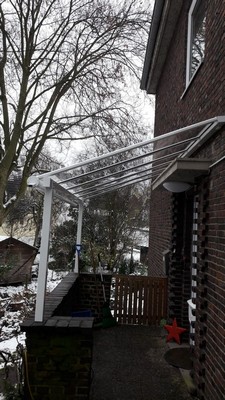 Terrassendach Elegant-Line als Eingangsüberdachung in Hamburg 2